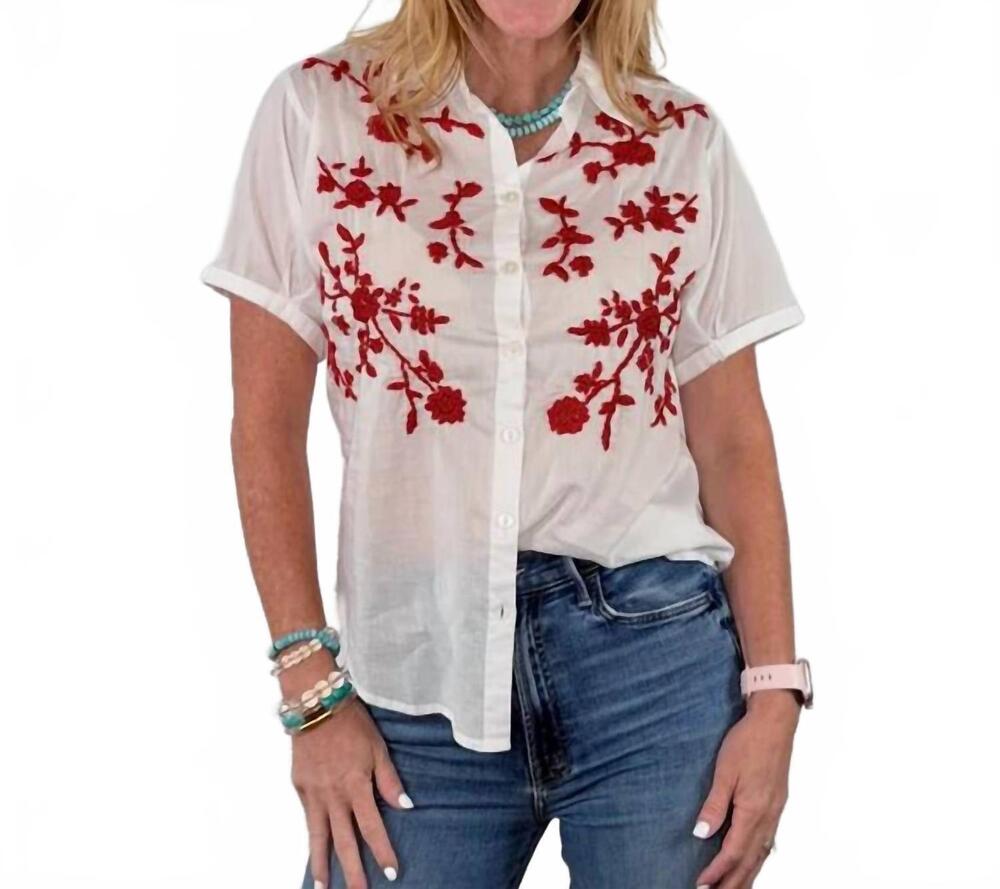 NEW SISTER MARY paula top in red